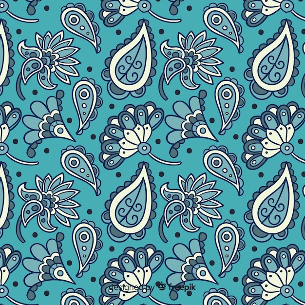 Vector batik floral pattern