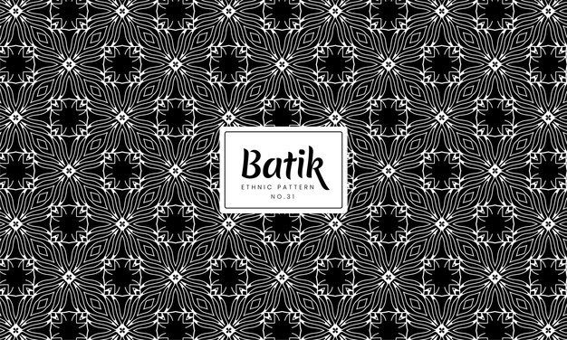 Batik indonesian traditional decorative ethnic patterns vector background