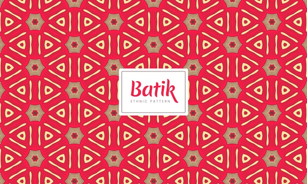 Vector batik indonesische chinese traditionele decoratieve bloemenpatronen vector achtergrond rood