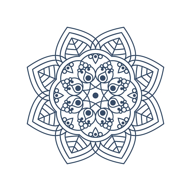 Batik kant mandala ornament patroon vector