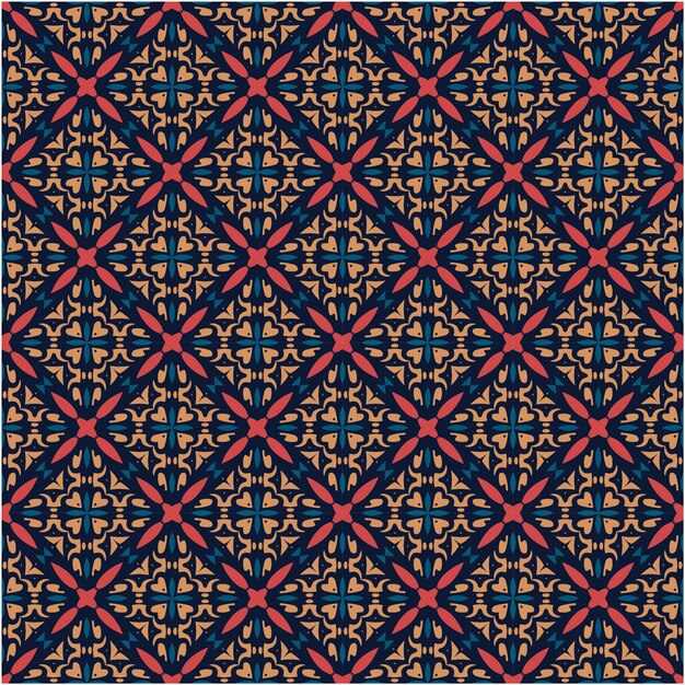 Batik motief patroon achtergrond abstracte stijl
