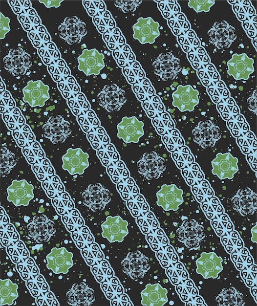 Vector batik pattern background