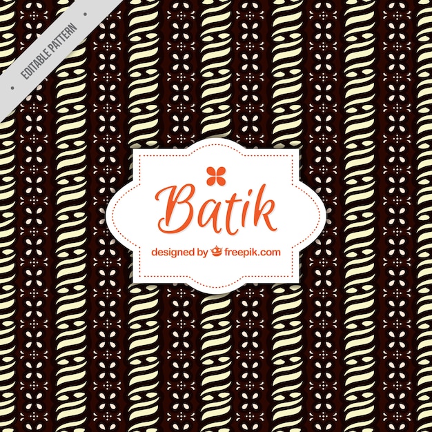 Batik pattern of ornamental shapes