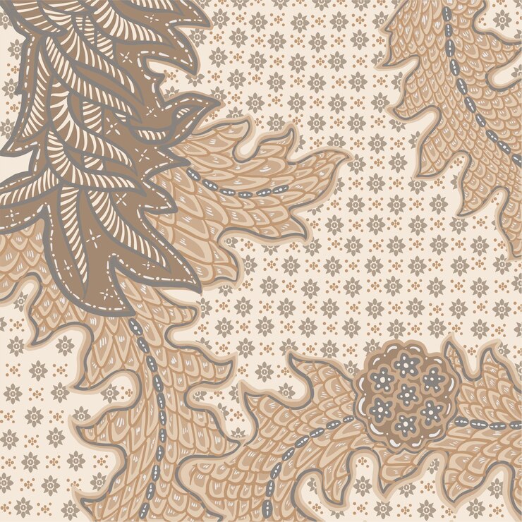 Vector batik pattern vector design from indonesia