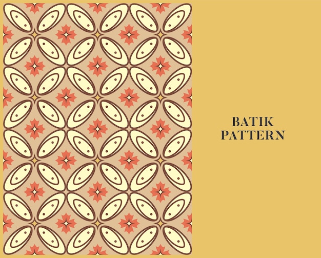 BATIK PATTERN WITH RETRO STYLE