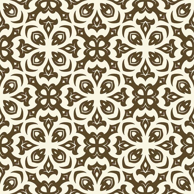 Batik sfondo senza soluzione di continuità. ornamento con motivo songket in stile vintage