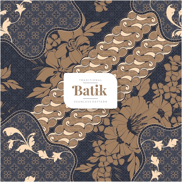 Vector batik seamless pattern 13