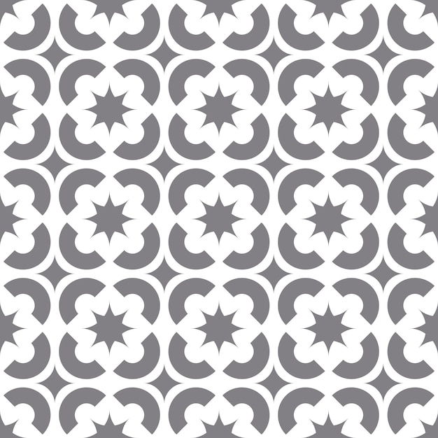 Vector batik stars seamless pattern background