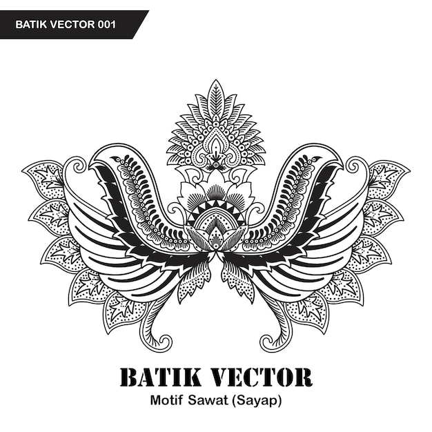 Vettore vettore batik 001