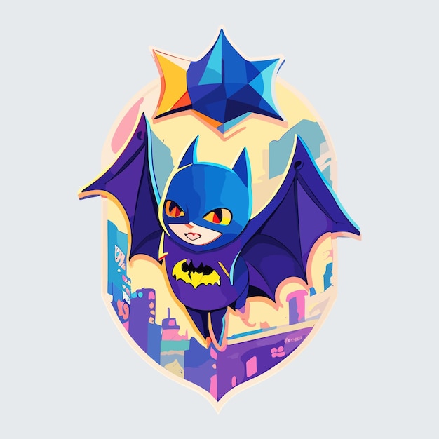 Batman vector art sticker