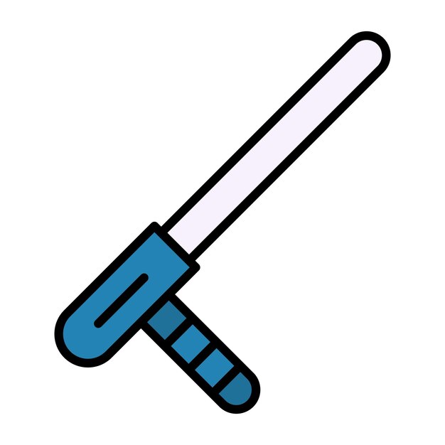 Baton Flat Illustration