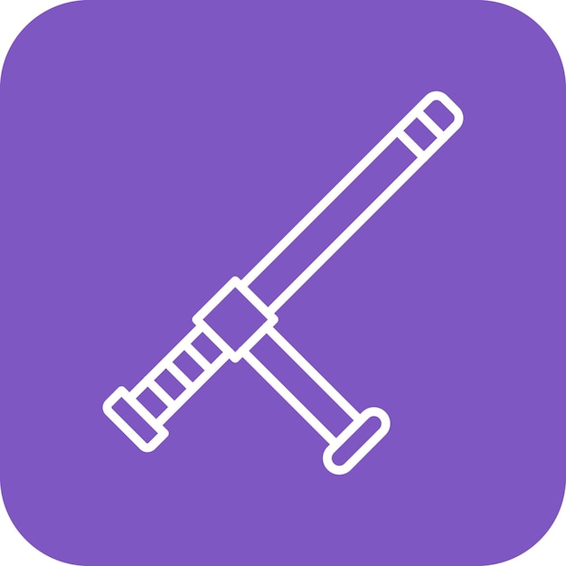 Baton vector icon Can be used for Protection and Security iconset