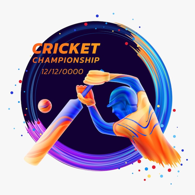 Batsman die cricketkampioenschappen competitiesporten speelt