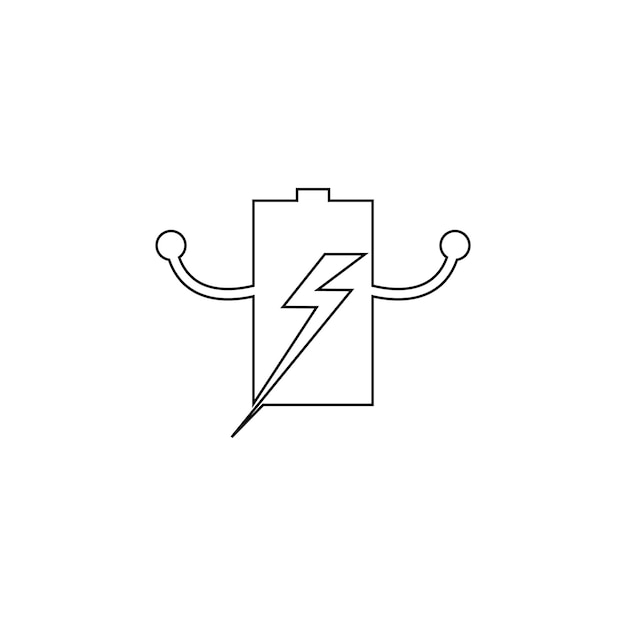 Batterij pictogram vector illustratie sjabloon logo ontwerp