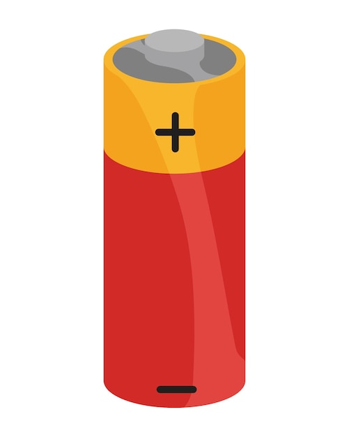 batterijenergie moderne illustratie geïsoleerd