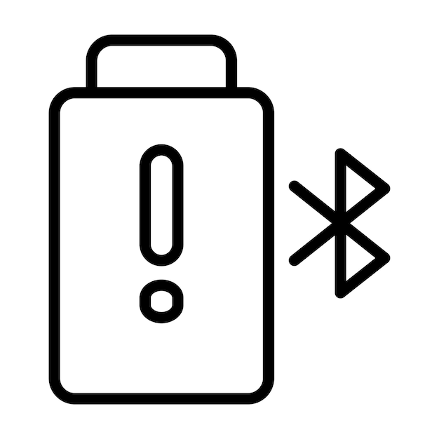 battery alert vector icon