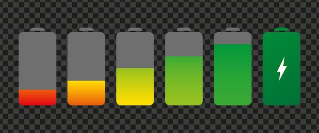 Vector battery charge indicator