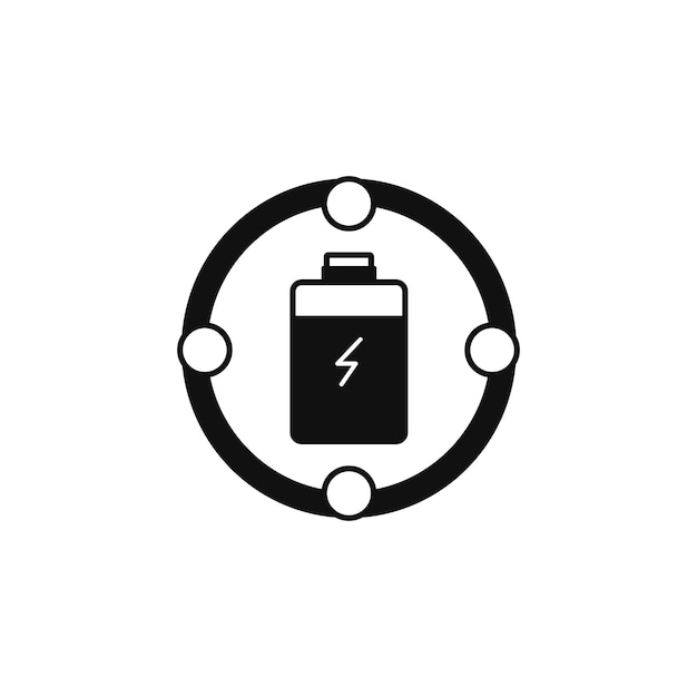 battery charger vector type icon