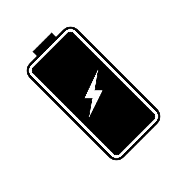 Battery charging icon The battery with a lightning bolt image