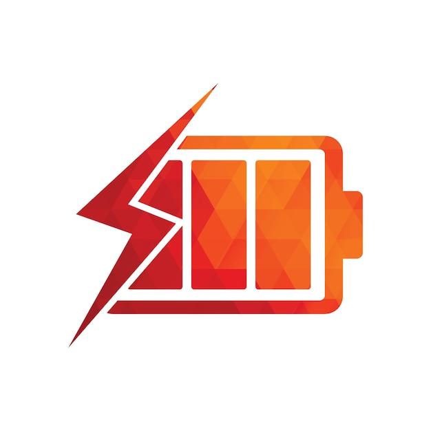 Battery Charging vector icon. Quick and fast charge logo icon.