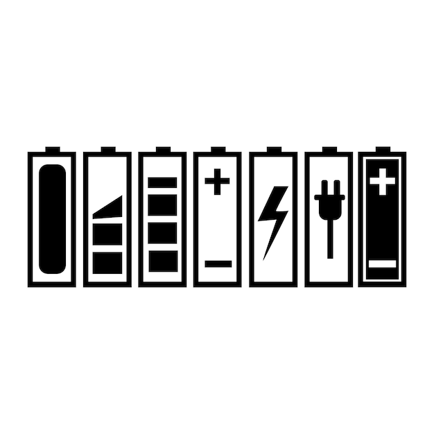 Vector battery energy vector logo template