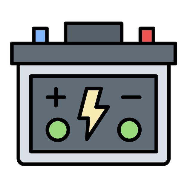 Battery Flat Illustration