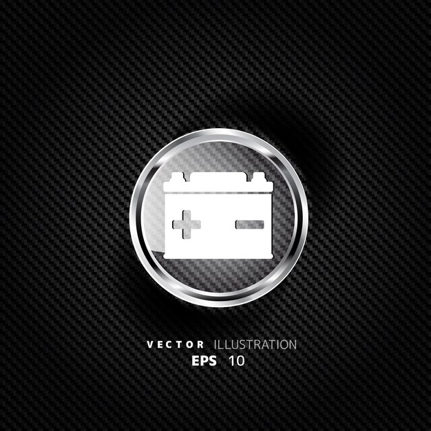 Battery icon accumulator symbol vector illustration