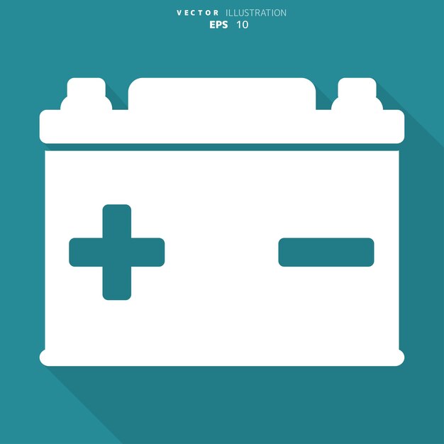 Vector battery icon accumulator symbol vector illustration