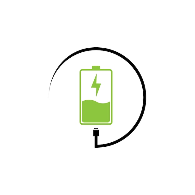 Battery icon design template vector illustration