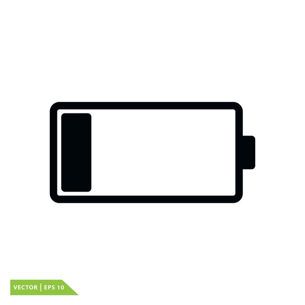 Battery icon vector illustration flat style