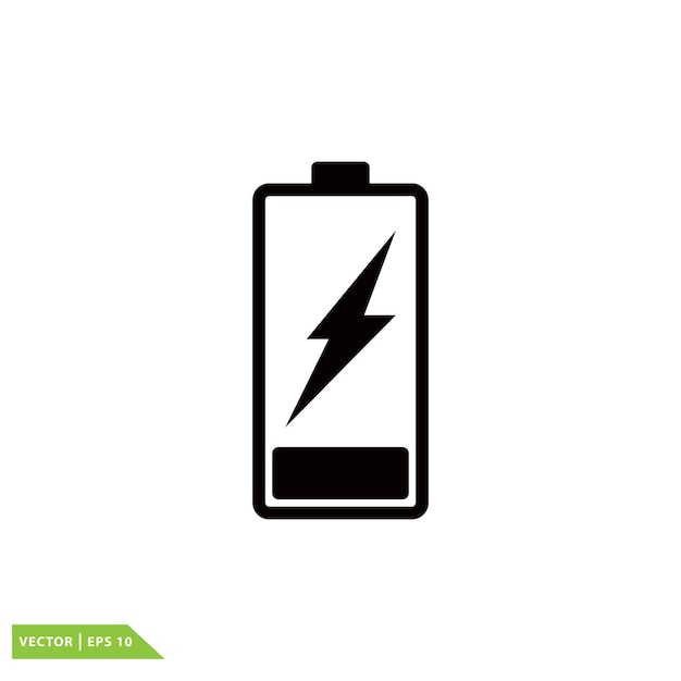 Battery icon vector illustration flat style