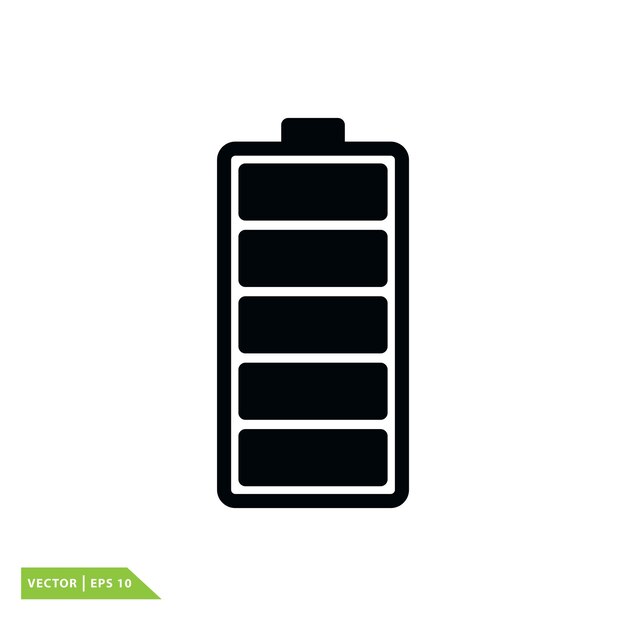 Battery icon vector illustration flat style