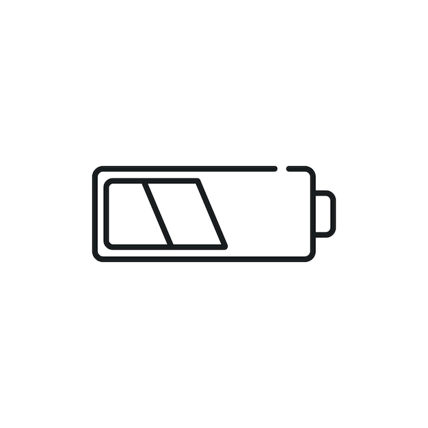 Battery icon Vector illustration in trendy line style