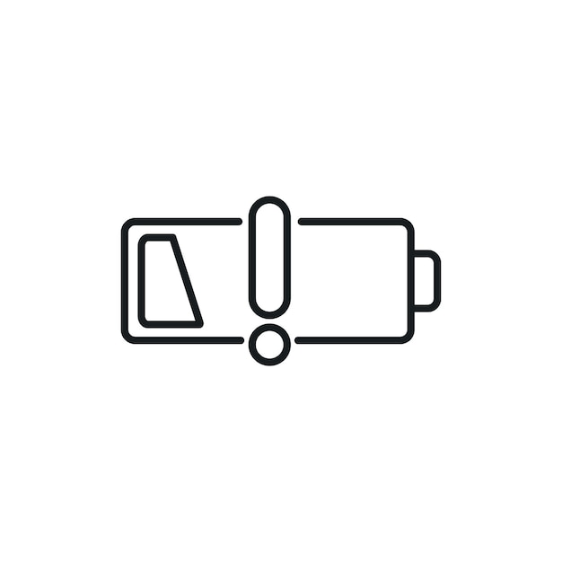 Battery icon Vector illustration in trendy line style