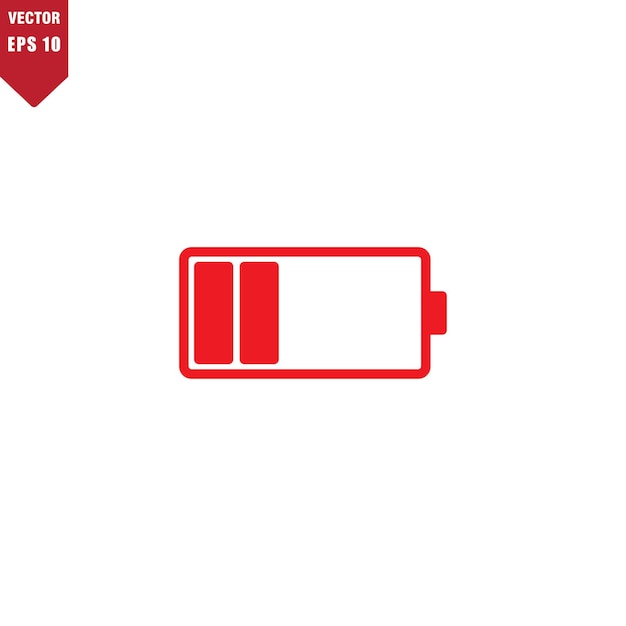 Battery icon vector logo design template
