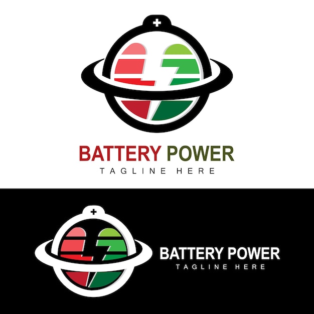 Battery Logo Design Technology Charging Illustration Company Brand Vector
