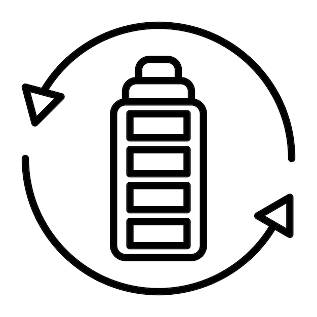 Battery Recycling Line Illustration