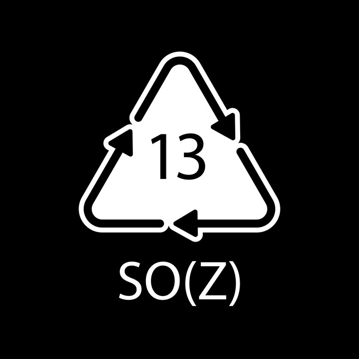 Vector battery recycling symbol 13 soz vector illustration