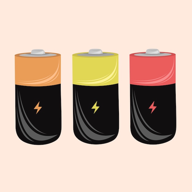 Battery set illustration