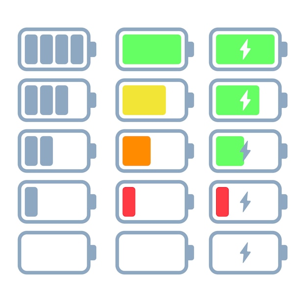 A battery with a green arrow pointing to the left and a yellow arrow pointing to the right.