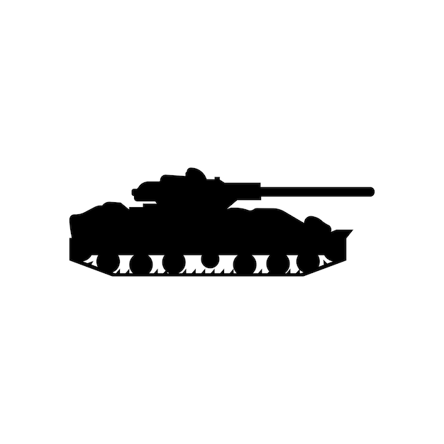 Battle tank icon logo vector design template