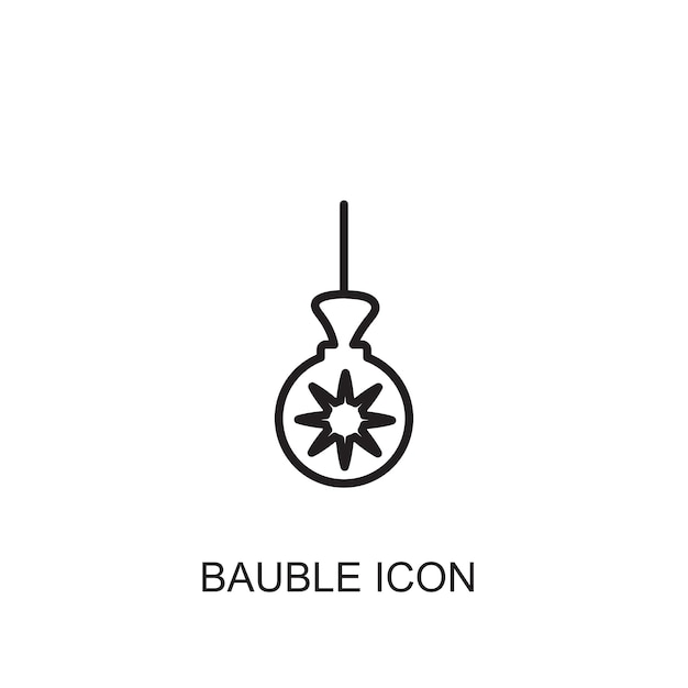 Bauble vector icon icon