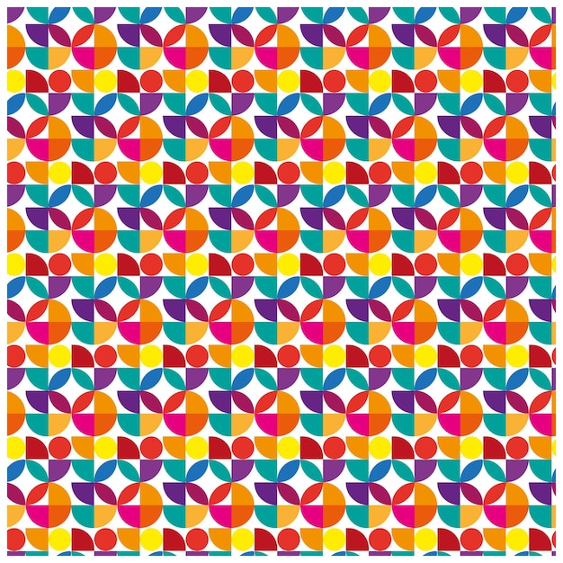 Bauhaus colorful Abstract Pattern