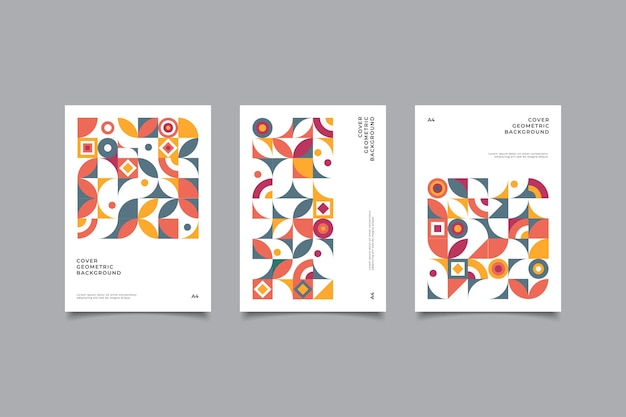 bauhaus geometric retro cover collection