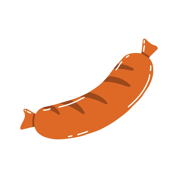 Premium Vector | Bavarian sausage vector illustration german snack ...