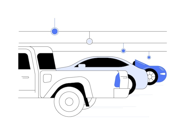 Vector bay indicator abstract concept vector illustration