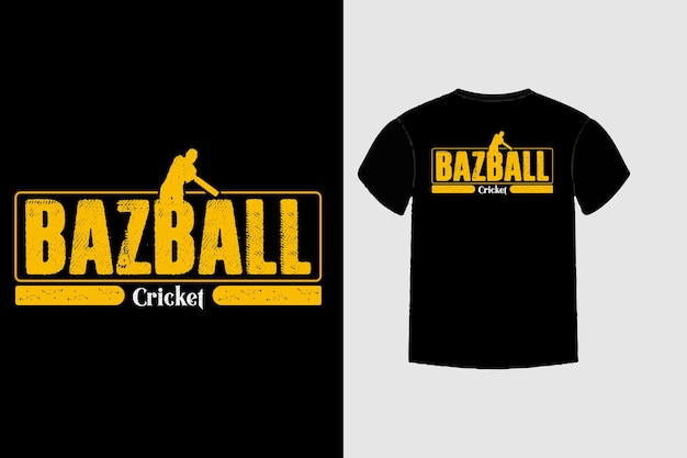 Bazball sports lettering tshirt design