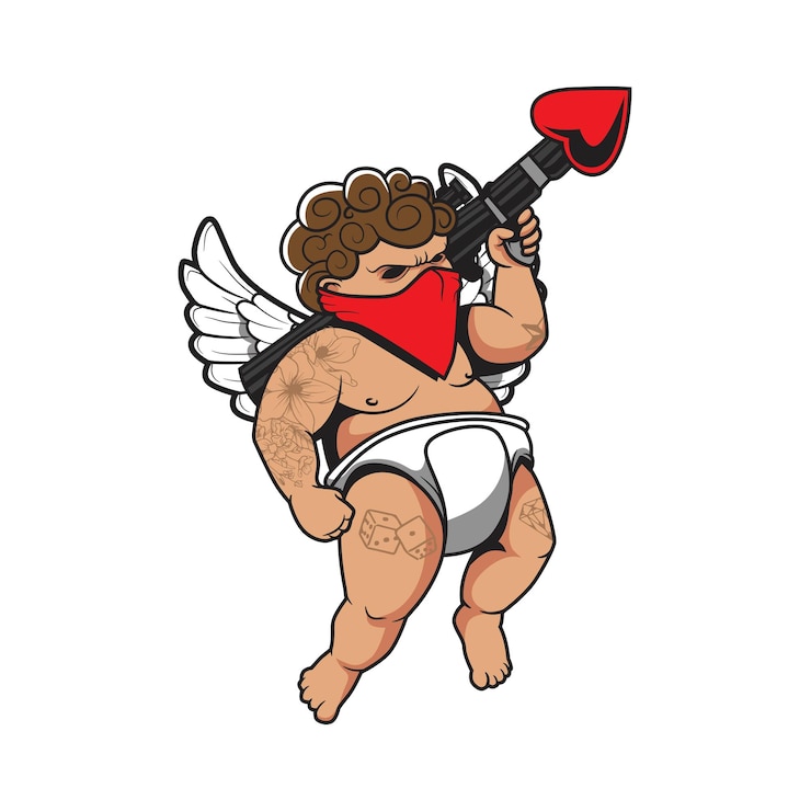 Vector bazooka cupid gangsta