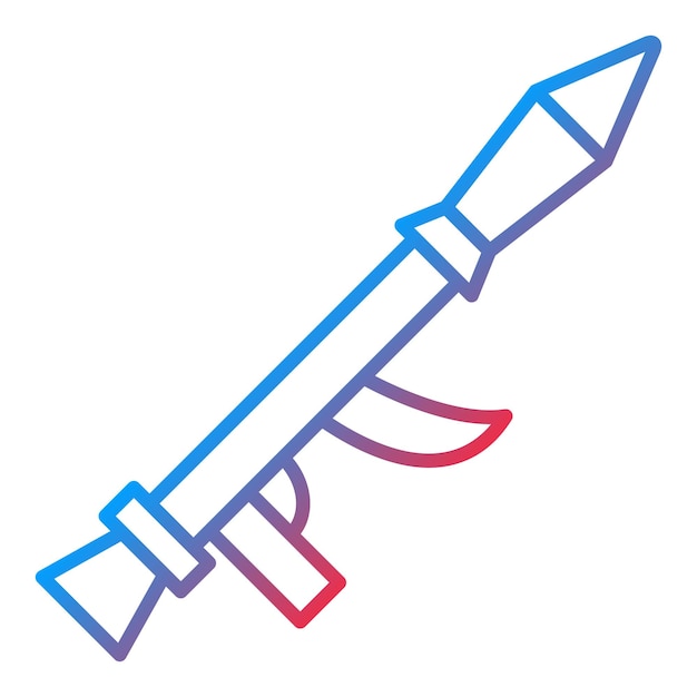 Bazooka 图标向量图像可以用于军事