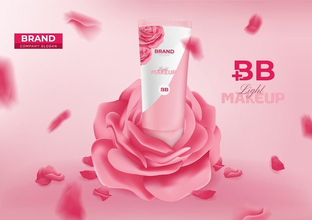 Bb beauty cream cosmetische advertentiebanner